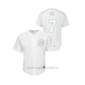 Maglia Baseball Uomo Chicago Cubs Vict Or Caratini 2019 Players Weekend Vic Replica Bianco