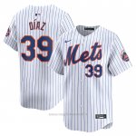 Maglia Baseball Uomo New York Mets Edwin Diaz Home Limited Bianco