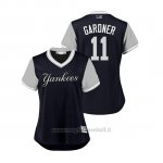 Maglia Baseball Donna New York Yankees Brett Gardner 2018 Llws Players Weekend Gardner Blu
