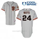 Maglia Baseball Uomo San Francisco Giants Willie Mays 24 Grigio Alterner Cool Base