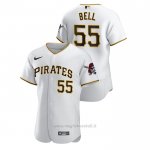 Maglia Baseball Uomo Pittsburgh Pirates Josh Bell Autentico Bianco