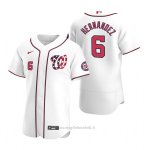 Maglia Baseball Uomo Washington Nationals Cesar Hernandez Autentico Alternato Bianco