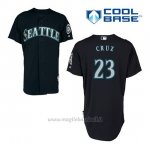 Maglia Baseball Uomo Seattle Mariners Nelson Cruz 23 Blu Blu Alterner Cool Base