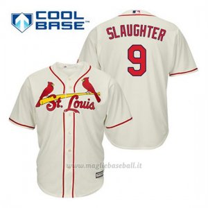 Maglia Baseball Uomo St. Louis Cardinals Enos Slaughter 9 Crema Alterner Cool Base