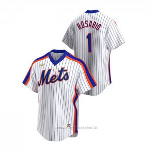 Maglia Baseball Uomo New York Mets Amed Rosario Cooperstown Collection Primera Bianco
