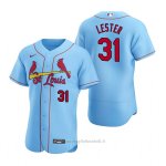 Maglia Baseball Uomo St. Louis Cardinals Jon Lester Autentico Alternato Blu