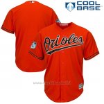 Maglia Baseball Uomo Baltimore Orioles Arancione 2017 Allenamento Primaverile Cool Base