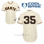 Maglia Baseball Uomo San Francisco Giants Brandon Crawford 35 Crema 1ªCool Base