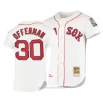 Maglia Baseball Uomo Boston Red Sox Jose Offerman Cooperstown Collection Autentico Home Bianco