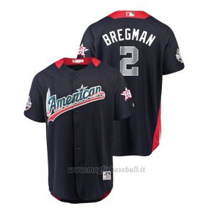 Maglia Baseball Uomo All Star Game Houston Astros Alex Bregman 2018 1ªRun Derby American League Blu