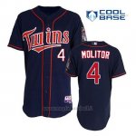 Maglia Baseball Uomo Minnesota Twins Paul Molitor 4 Blu Blu Alterner 1ªCool Base