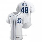 Maglia Baseball Uomo Detroit Tigers Matthew Boyd Autentico Bianco