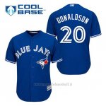 Maglia Baseball Uomo Toronto Blue Jays Josh Donaldson 20 Blu Alterner Cool Base