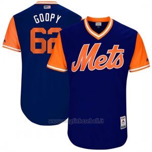 Maglia Baseball Uomo New York Mets 2017 Little League World Series Erik Goeddel Royal