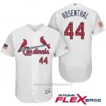 Maglia Baseball Uomo St. Louis Cardinals 2017 Estrellas y Rayas Trevor Rosenthal Bianco Flex Base