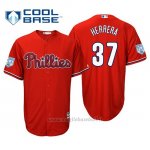 Maglia Baseball Uomo Philadelphia Phillies Odubel Herrera Cool Base Entrenamiento De Primavera 2019 Rosso