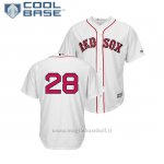 Maglia Baseball Uomo Boston Red Sox J.d. Martinez Cool Base Replica 1ªBianco
