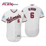 Maglia Baseball Uomo Washington Nationals Anthony Rendon Flex Base Entrenamiento De Primavera 2019 Bianco