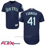 Maglia Baseball Uomo Seattle Mariners Charlie Furbush Blu Autentico Collezione Flex Base