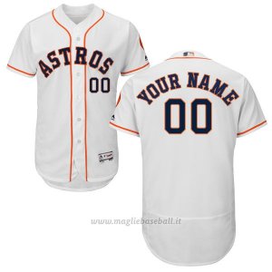 Maglia Houston Astros Personalizzate Bianco