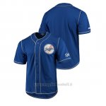 Maglia Baseball Uomo Los Angeles Dodgers Button-down Stitches Team Color Blu
