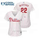 Maglia Baseball Donna Philadelphia Phillies Andrew Mccutchen Cool Base Official 1ªBlanco