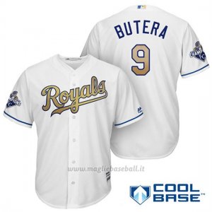 Maglia Baseball Uomo Kansas City Royals Campione 9 Drew Butera Coolbase Ors