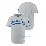 Maglia Baseball Hombre Kansas City Royals Turn Back The Clock 1969 Grigio