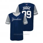 Maglia Baseball Bambino New York Yankees Aaron Judge 2018 Llws Players Weekend Judge Blu