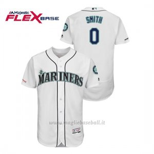 Maglia Baseball Uomo Seattle Mariners Mallex Smith 150th Aniversario Patch Flex Base Bianco