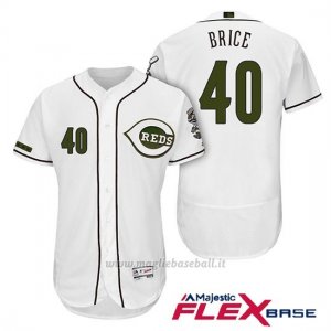 Maglia Baseball Uomo Cincinnati Reds 40 Austin Brice 2018 Alterner Autentico Flex Base