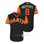 Maglia Baseball Uomo San Francisco Giants Hunter Pence 2018 Llws Players Weekend Underpants Nero