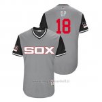 Maglia Baseball Uomo Chicago White Sox Daniel Palka 2018 Llws Players Weekend Dp Grigio