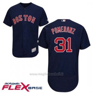 Maglia Baseball Uomo Boston Red Sox 31 Drew Pomeranz Blu Alterner Flex Base