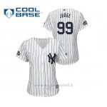 Maglia Baseball Donna New York Yankees 99 Aaron Judge Cool Base 2019 London Series Bianco