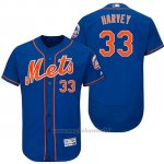 Maglia Baseball Uomo New York Mets Matt Harvey Arancione 2017 Alterner