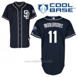 Maglia Baseball Uomo San Diego Padres Will Middlebrooks 11 Blu Blu Alterner Cool Base