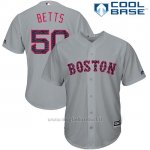 Maglia Baseball Uomo Boston Red Sox 2017 Estrellas y Rayas 50 Mookie Betts Grigio Cool Base