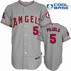 Maglia Baseball Uomo Los Angeles Angels Andre Ethier Majestic Grigio Cool Base