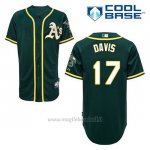 Maglia Baseball Uomo Oakland Athletics Ike Davis 17 Verde Alterner Cool Base