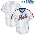 Maglia Baseball Uomo New York Mets Bianco Big And Tall Cooperstown Collezione Cool Base