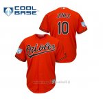 Maglia Baseball Uomo Baltimore Orioles Adam Jones 2019 Entrenamiento De Primavera Cool Base Arancione