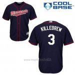 Maglia Baseball Uomo Minnesota Twins Harmon Killebrew 3 Blu Blu Alterner Cool Base