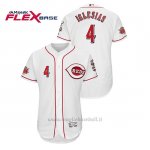 Maglia Baseball Uomo Cincinnati Reds Jose Iglesias 150th Aniversario Patch Flex Base Bianco