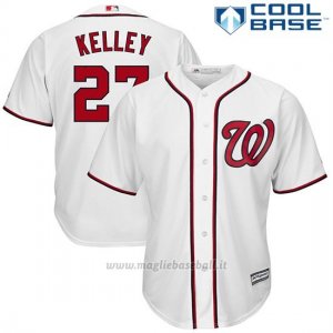 Maglia Baseball Uomo Washington Nationals Mens Shawn Kelley Bianco Cool Base