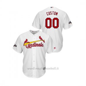 Maglia Baseball Uomo St. Louis Cardinals Personalizzate 2019 Postseason Cool Base Bianco