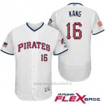Maglia Baseball Uomo Pittsburgh Pirates 2017 Estrellas y Rayas Jung Ho Kang Bianco Flex Base