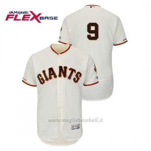 Maglia Baseball Uomo San Francisco Giants Brandon Belt 150th Aniversario Patch Autentico Flex Base Avorio
