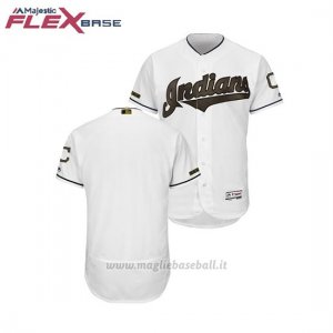 Maglia Baseball Uomo Indians 2018 Dia de los Caidos Flex Base Bianco