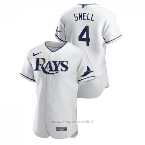 Maglia Baseball Uomo Tampa Bay Rays Blake Snell Autentico Bianco